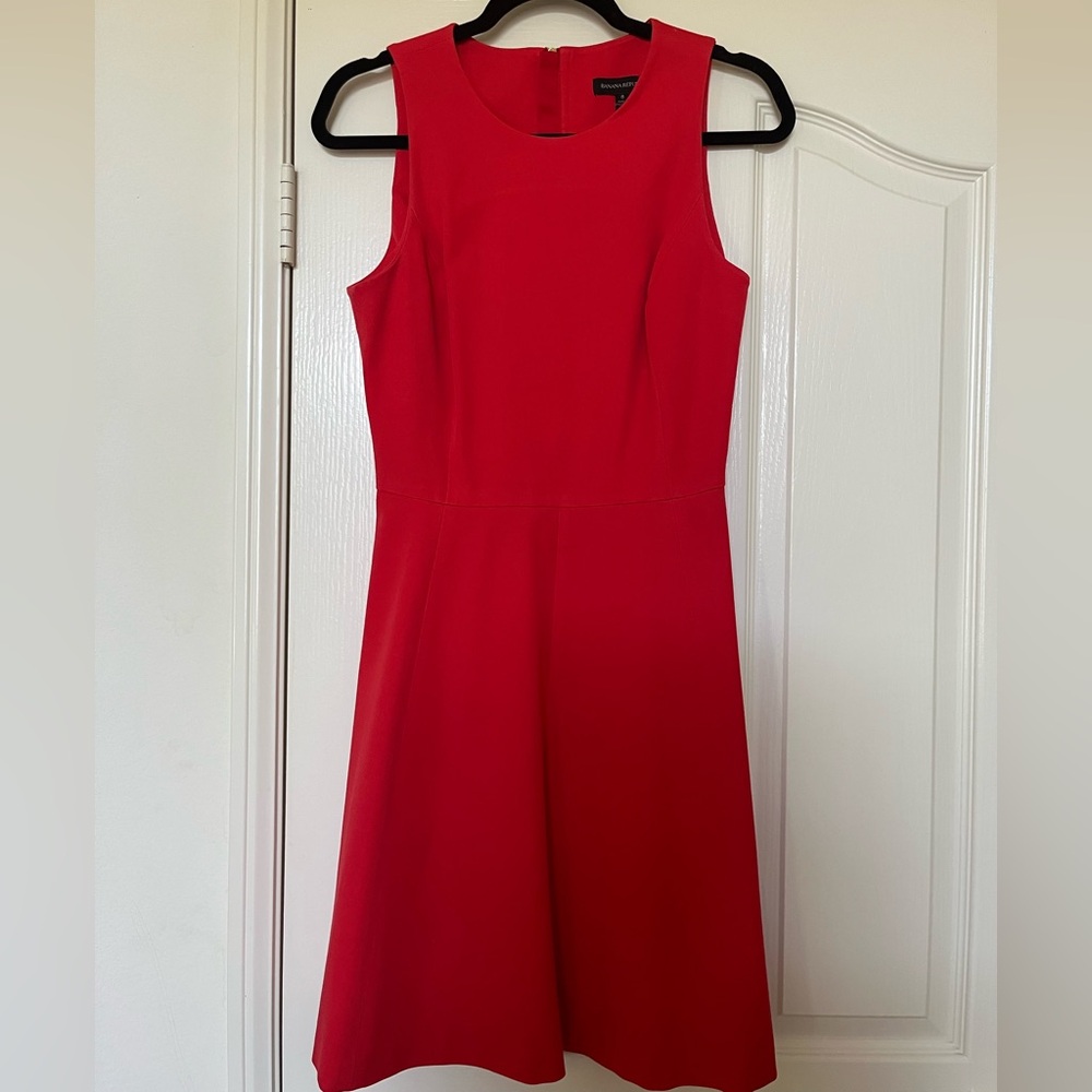 Banana Republic Vibrant Red Midi Dress